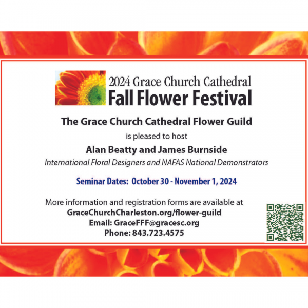 2024 Fall Flower Festival at Grace Church Cathedral in Charleston, SC